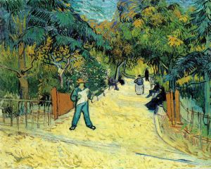 Entrance to the Public Park in Arles -   Vincent Van Gogh oil painting